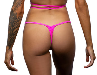 Heart Front Minimal Back Micro Bikini Bottom