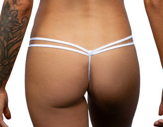 Low Rise Double T-Strap Micro Bikini Bottom