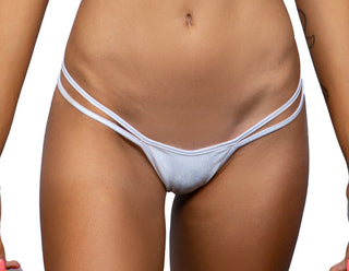 Low Rise Double T-Strap Micro Bikini Bottom